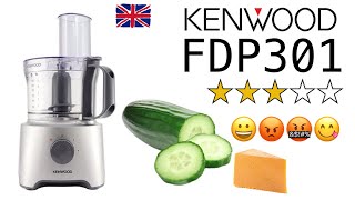 🇬🇧Kenwood FDP301 MultiPro Compact Food Processor  chopping cucumber 🥒 amp grating cheese 🧀 [upl. by Li306]