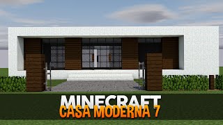 Minecraft Construindo uma Casa Moderna 7 Minimalista [upl. by Auric]