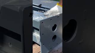 How to install AlunoTec Pergola🛠️ alunotec pergola home buildyourpergola diy [upl. by Ahseyt367]