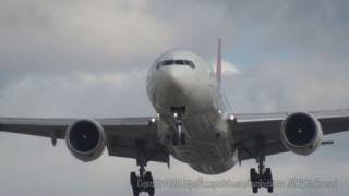 【1080P動画】 JAL B777 伊丹空港着陸 千里川土手 Landing  ITAMI  RJOO [upl. by Lirva366]