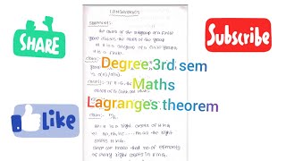 degree 3rd semmathsgroup theoryabstract algebralagranges theorem [upl. by Baptlsta167]