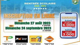 Rentrée Scolaire 20232024 Inscription En Ligne Et Impression De Fiche Des Elèves Lycées amp Collèges [upl. by Mureil]