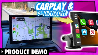 This Wireless CarPlay  4K Front amp Rear Dash cam  9quot touchscreen can be added to ANY vehicle [upl. by Gabrielle]