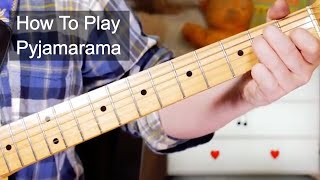 Pyjamarama Roxy Music Guitar Lesson [upl. by Lebiralc124]