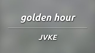 JVKE  golden hour KaraokeInstrumental [upl. by Mchail]