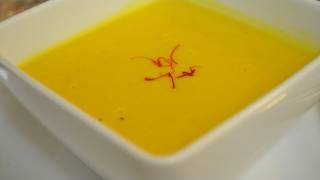 Saffron Flavored Pumpkin Soup Recipe  CookingWithAlia  Episode 155 [upl. by Aicnelav]