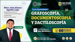 GRAFOSCOPÍA DOCUMENTOSCOPIA Y DACTILOSCOPÍA [upl. by Noiztneb]