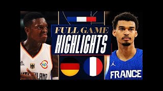 France vs Germany basketball Full Game Highlights  Olympics WarmUp 2024 [upl. by Nomde]