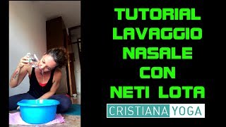 Tutorial lavaggio nasale come usare la Neti Lota per respirare meglio e prevenire la sinusite [upl. by Ursola202]