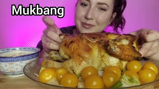 КУРОЧКА СОЧНАЯ СОУС МУКБАНГ АСМР  MUKBANG ASMR 먹방 eatingshow [upl. by Llenhoj]