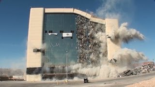 El Paso City Hall Implosion  Controlled Demolition Inc [upl. by Nitaj]