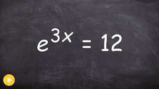 How do you solve an exponential equation with e as the base [upl. by Hoang925]