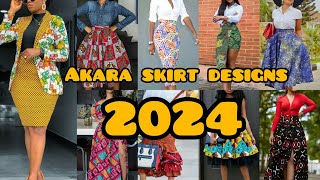 💖🌸 Cute Ankara skirt designs you will love in 2024 Skirt styles for classy ladies  African fashion [upl. by Ollopa]