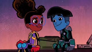 Lunella and Kid kree on the rooftop Moon girl and Devil dinosaur S2 [upl. by Asserak]