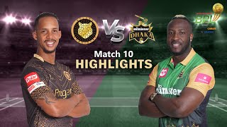 Sylhet Sunrisers vs Minister Group Dhaka  10th Match  Highlights  Season 8  BBPL 2022 [upl. by Simonetta]