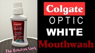 Colgate Optic White Mouthwash Its Got BITE  thecreativelady [upl. by Nahc]