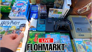 Geld verdienen auf dem Flohmarkt 🔴 LIVE SCHNÄPPCHENJAGD [upl. by Sellig731]