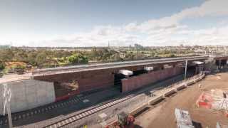 Regional Rail Link Werribee line flyover [upl. by Rimidalg898]