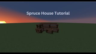 Minecraft Easy Spruce House Tutorial [upl. by Leander]