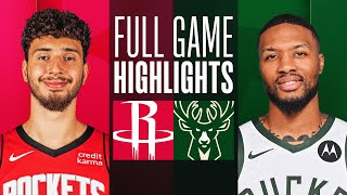 ROCKETS at BUCKS  FULL GAME HIGHLIGHTS  December 17 2023 [upl. by Paddy]