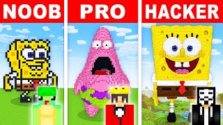 NOOB Vs PRO SPONGEBOB HOUSE Build Challenge In Minecraft [upl. by Othilia]