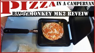 Cooking Pizza in a T5 Campervan  RidgeMonkey MK2 Grill Review and Test [upl. by Janelle378]