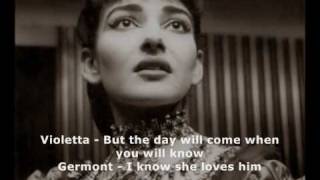 La Traviata  the full opera with Maria Callas part 12 [upl. by Eyssej651]