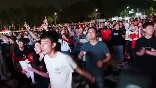 Korean Football Fans in Seoul 2018 [upl. by Marigold]