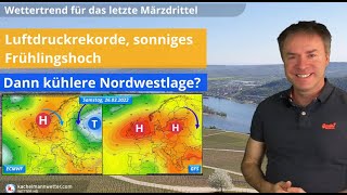 Sonniges Frühlingswetter mit bis zu 20 Grad  Zum nächsten Wochenende noch Unsicherheiten [upl. by Perloff]