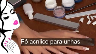 Pó acrílico para unhas como usar o pó acrílico como fazer o buildup [upl. by Nepsa984]