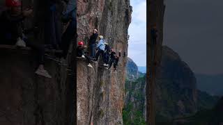 Via Ferrata in  Yandang Mountain Zhejiang Province amazingchina travel china chinatravel [upl. by Haerle277]