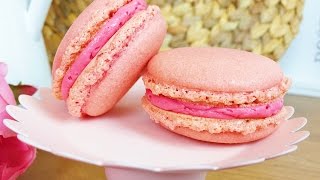 Himbeer Macarons perfekt für Muttertag und gelingsicher [upl. by Adnilrev]