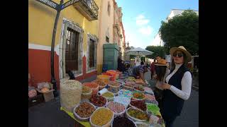 Guanajuato El Campanario turistas caminando Puesto de dulcesGX063946 [upl. by Inig]