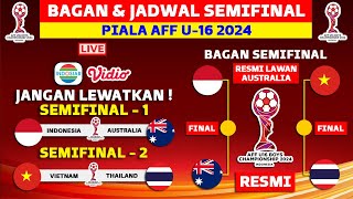 RESMI Bagan amp Jadwal Semifinal Piala AFF U16 2024  Klasemen Piala AFF U16 2024 Hari Ini [upl. by Olihs]