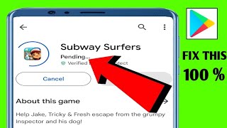 How To Fix Play Store Pending Problem 2024  Fix Cant Download Apps [upl. by Ahsratal]