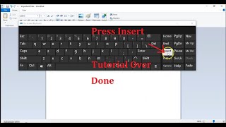 How to Turn off Overtype Overwrite OVR [upl. by Gnuh]