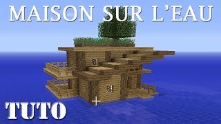 MINECRAFT  Comment faire une MAISON sur lEAU ps4 [upl. by Nosiram]