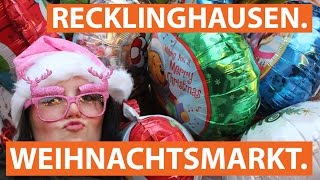 Der Weihnachtsmarkt in Recklinghausen  Weihnachtsmärkte im Ruhrgebiet  checkpottclip [upl. by Leorsiy]