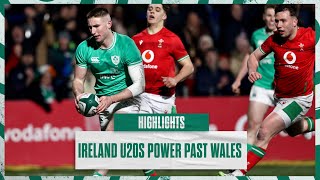 Highlights Ireland U20s Six Try Win Against Wales [upl. by Halie]