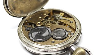 1912 WW1 Silver Pocket Watch Restoration [upl. by Triny]