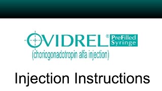 Ovidrel® PreFilled Syringe Instructions for Use  Oakdale ObGyn [upl. by Netsrejk265]