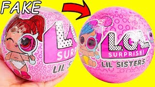 LOL Surprise Custom Fake Lils Sister Doll  Fuzzy Pets Basket  Toy Egg Videos [upl. by Gunner792]