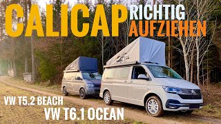 Das Calicap bei VW California Beach und California Ocean richtig montieren  VW California T61 [upl. by Alrick]