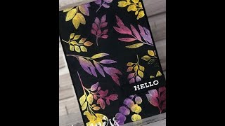 Create a gorgeous card using the Josephs Coat Technique Forever Fern [upl. by Adnoryt]