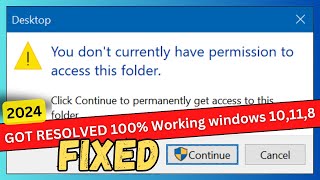 Dont Have Permission To Open This Folder Issue In PC ✅Resolved 100 [upl. by Jarrett610]