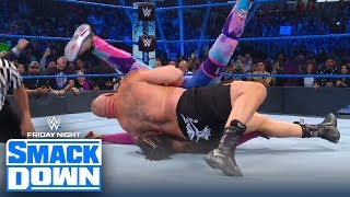 Brock Lesnar wins WWE title from Kofi Kingston in 10 seconds  FRIDAY NIGHT SMACKDOWN [upl. by Kerwon]