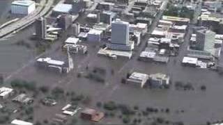 Aerial tour of flooding in Cedar Rapids Iowa area [upl. by Ellek]