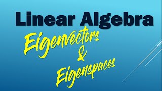 Finding Eigenvectors and Basis for Eigenspaces  Linear Algebra [upl. by Jaclyn]