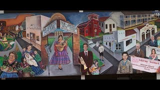 MexicanAmerican History amp Culture in 20th Century Houston Mural at The Heritage Society [upl. by Natek]