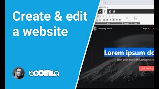 Create amp edit a website using Boomla  a short walkthrough [upl. by Amena]